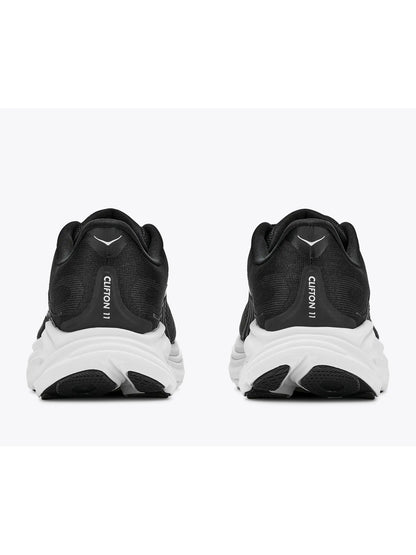 Hoka clifton 11 scarpa running da donna nero-bianco