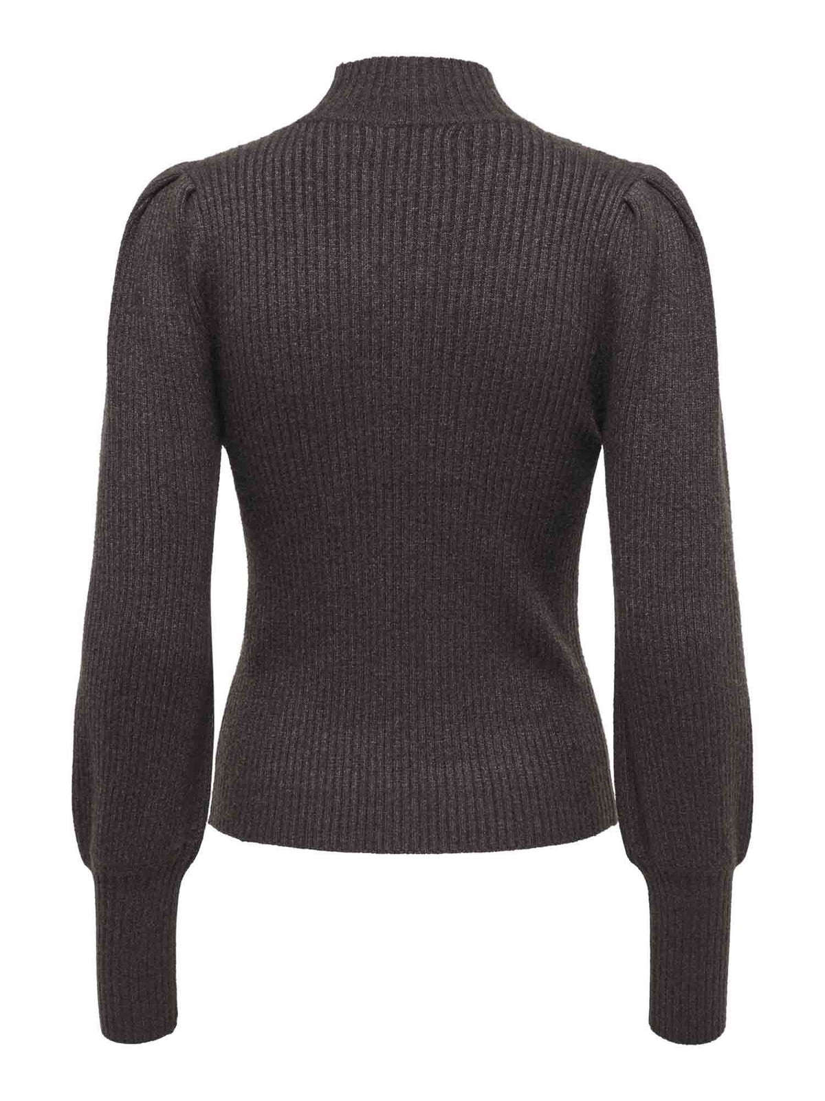 Only katia highneck maglia da donna cioccolato