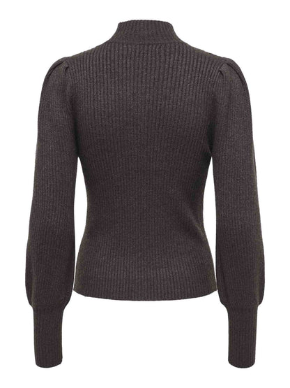 Only katia highneck maglia da donna cioccolato