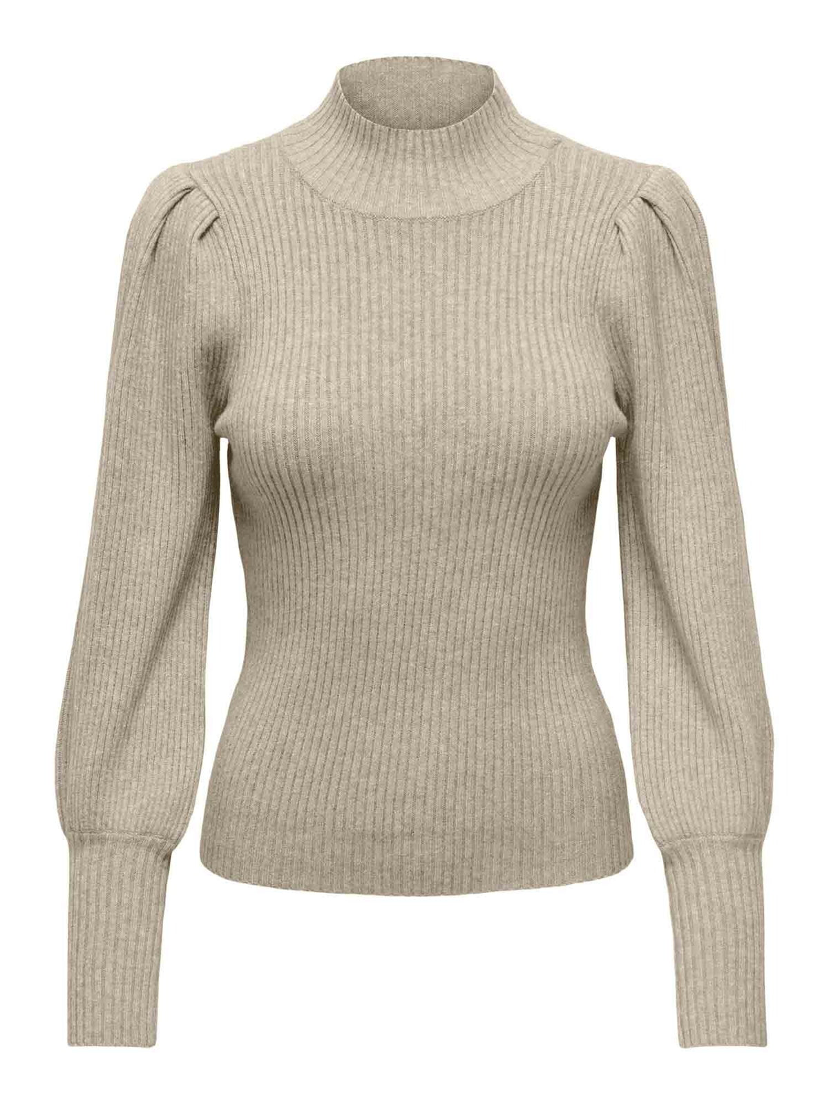 Only katia highneck maglia da donna beige