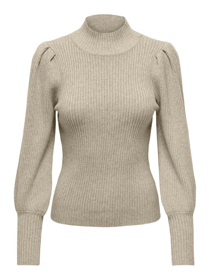 Only katia highneck maglia da donna beige