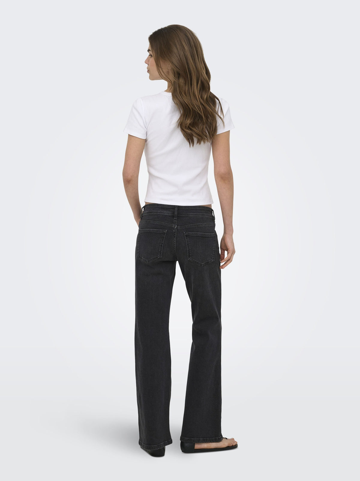 Only judy flared jeans da donna nero