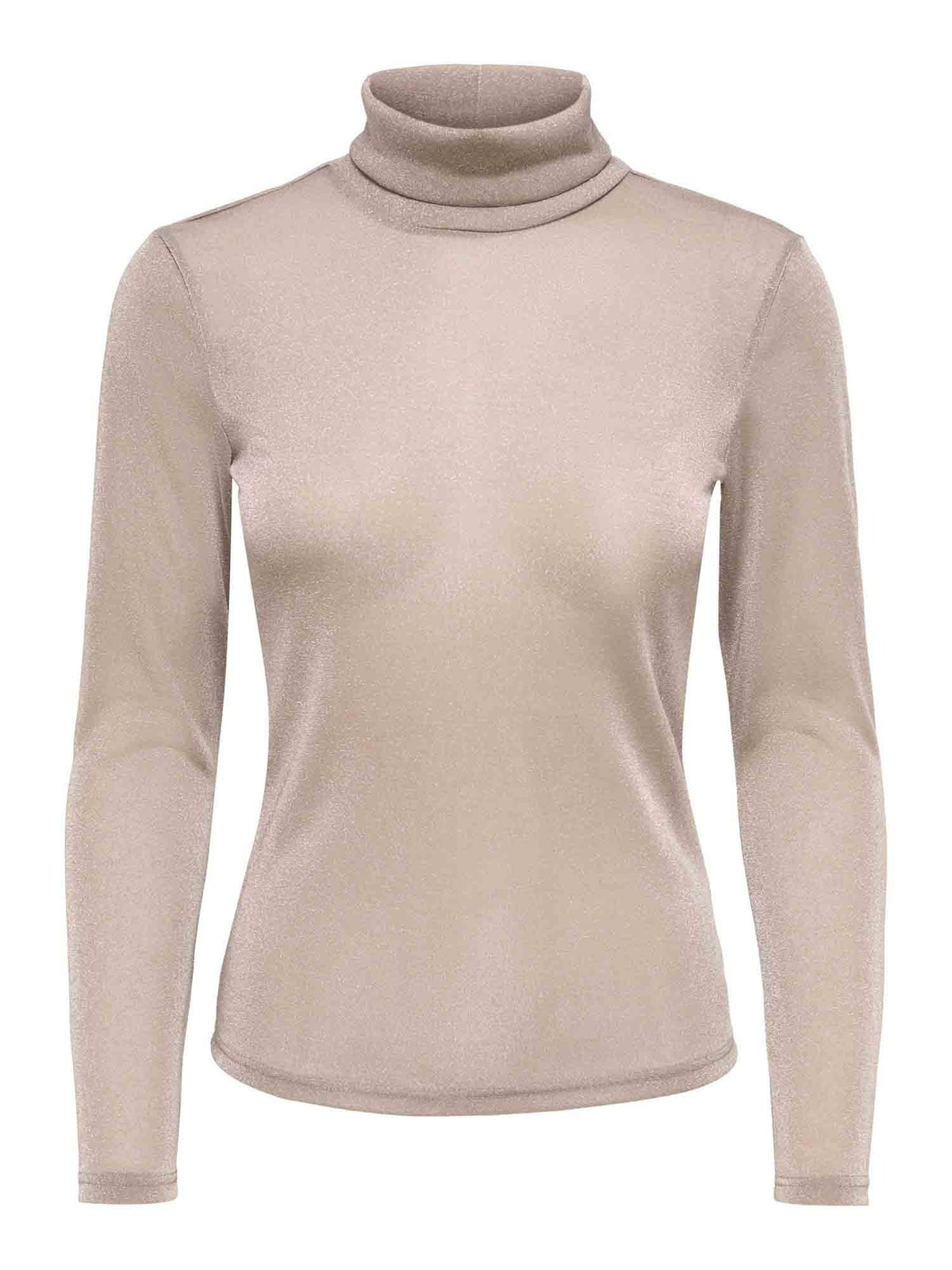 Only amera t-shirt da donna beige