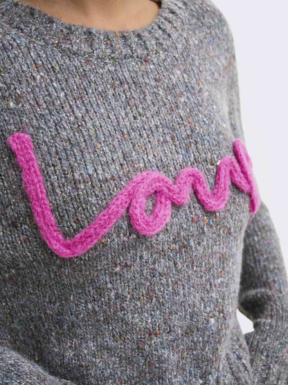 Only milla maglia da donna antracite