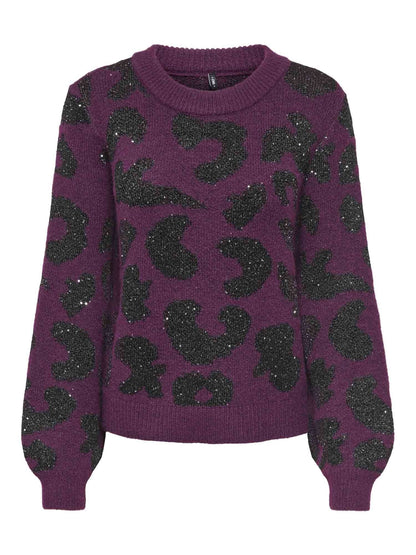 Only doffa maglia da donna bordeaux