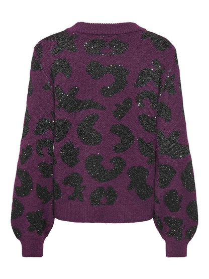 Only doffa maglia da donna bordeaux