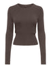 only-andrea-o-neck-maglia-da-donna-marrone