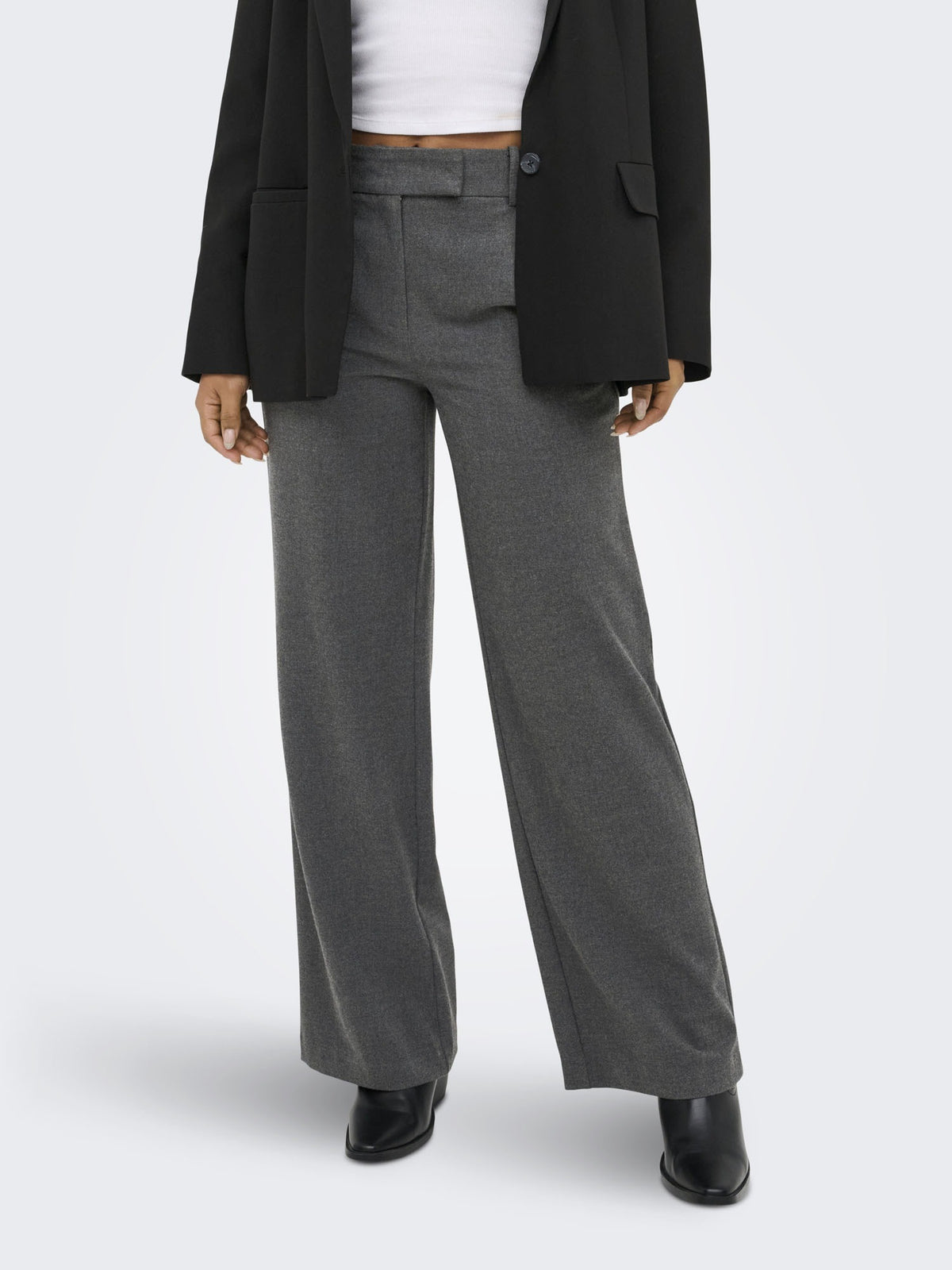 Only deluxe pantalone da donna grigio