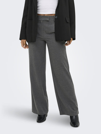 Only deluxe pantalone da donna grigio