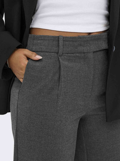 Only deluxe pantalone da donna grigio