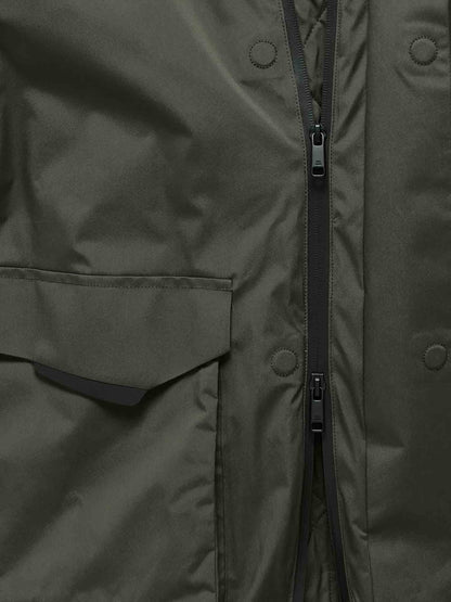 Only&sons nate giaccone da uomo verde militare