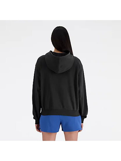 New balance felpa fl da donna nero