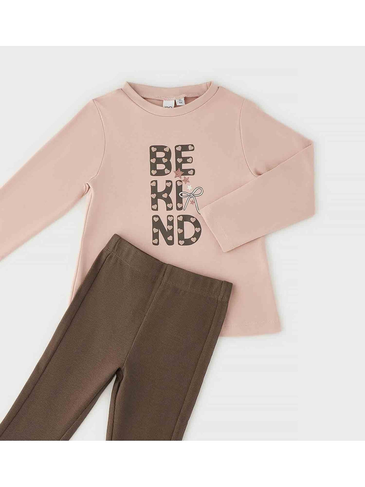 Ido t-shirt+leggings completo da bambino/a rosa