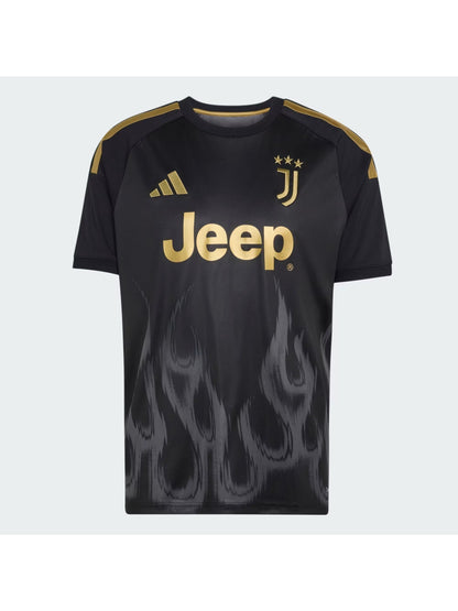 Adidas juve 3 t-shirt mm calcio da uomo nero