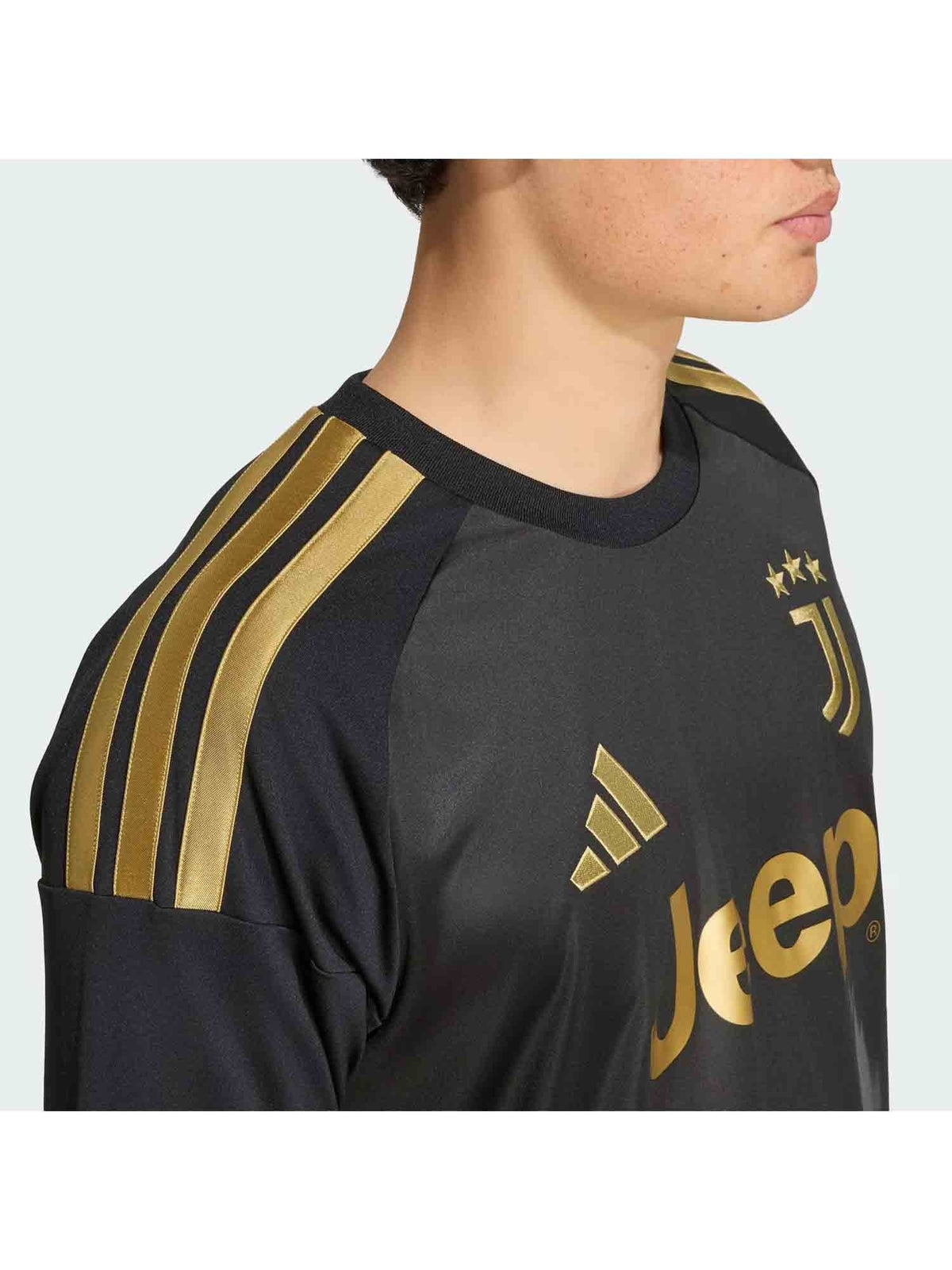 Adidas juve 3 t-shirt mm calcio da uomo nero