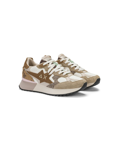 SUN68 stargirl multi sneakers da donna beige