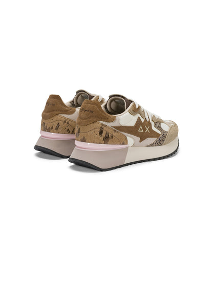 SUN68 stargirl multi sneakers da donna beige