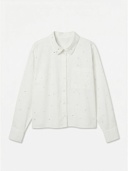 Vero moda nona camicia da donna bianco