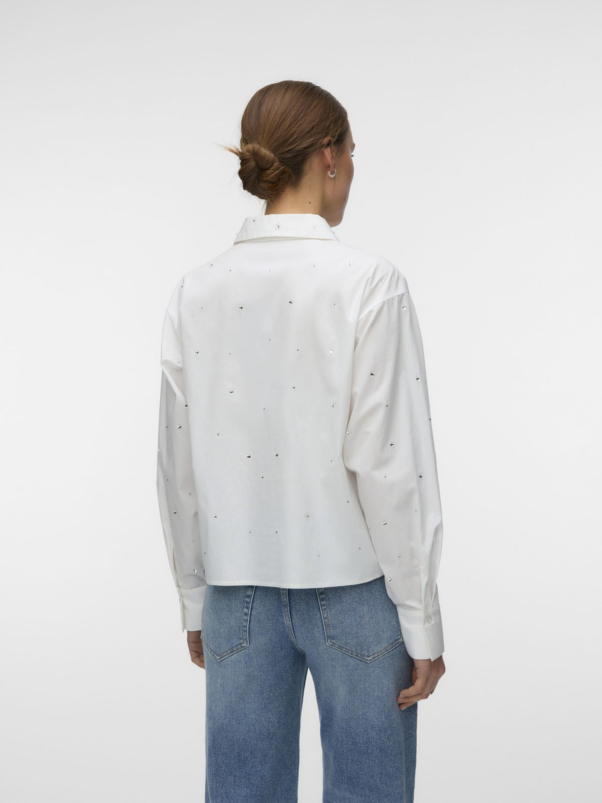 Vero moda nona camicia da donna bianco