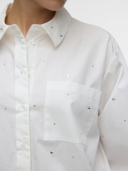 Vero moda nona camicia da donna bianco