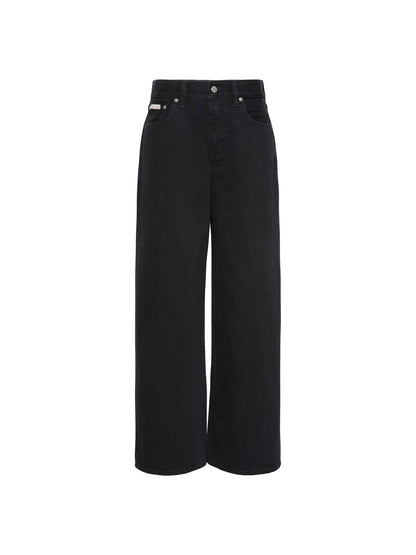 Ck wide leg jeans da donna denim black