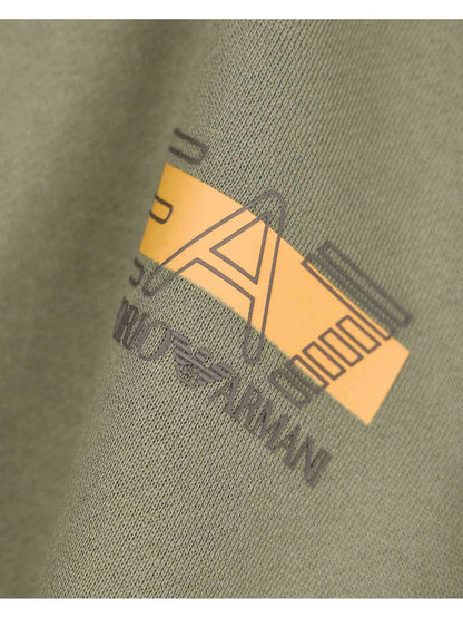 EA7 train visibility felpa da uomo verde