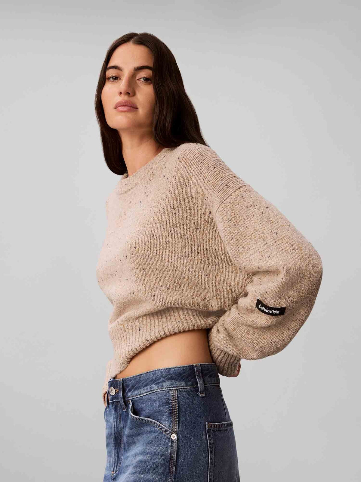 Ck donegal maglia da donna beige
