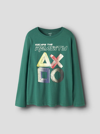 Name it lowen t-shirt da bambino/a verde
