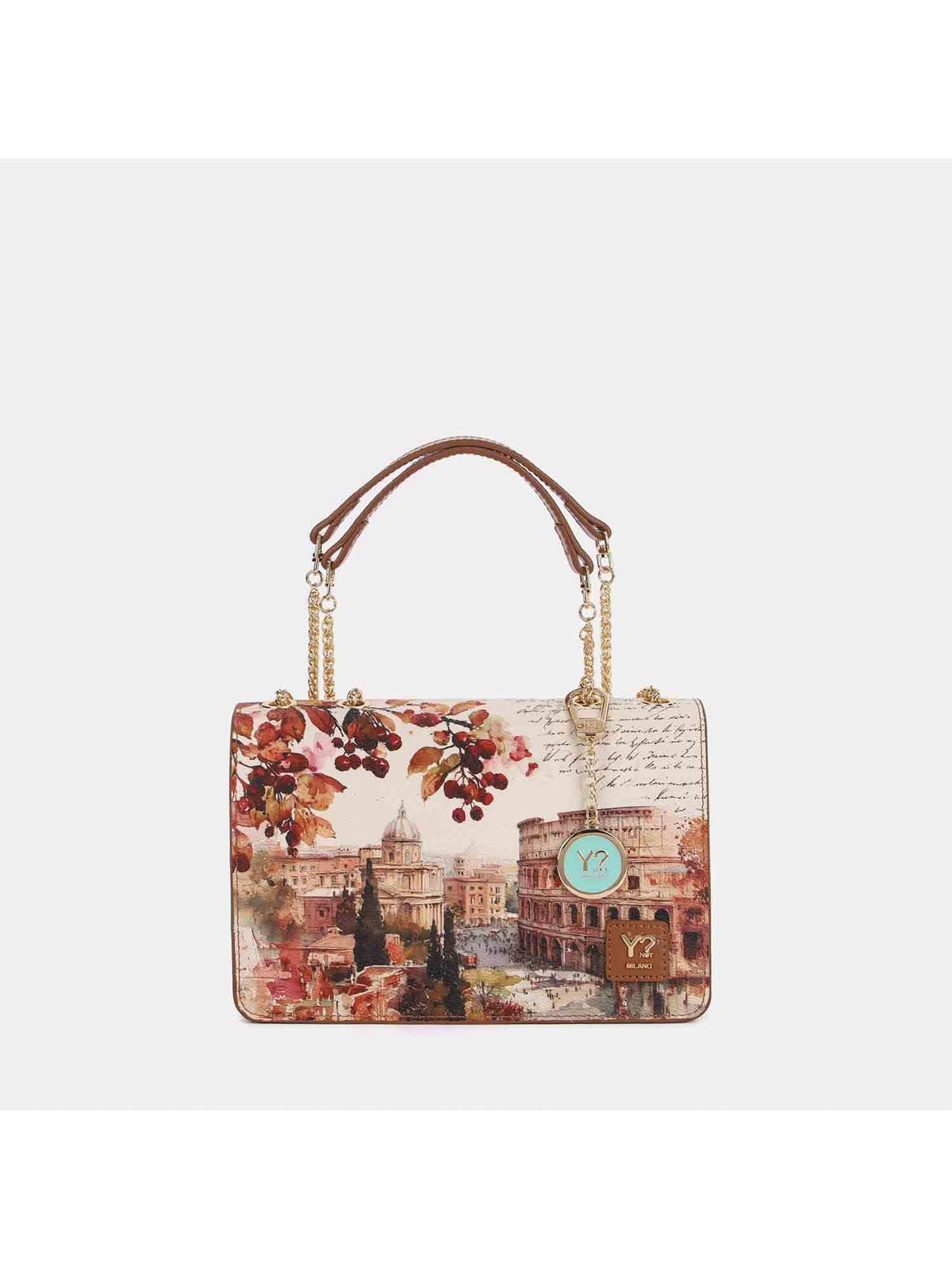 Y-not flap bag borsa da donna taupe