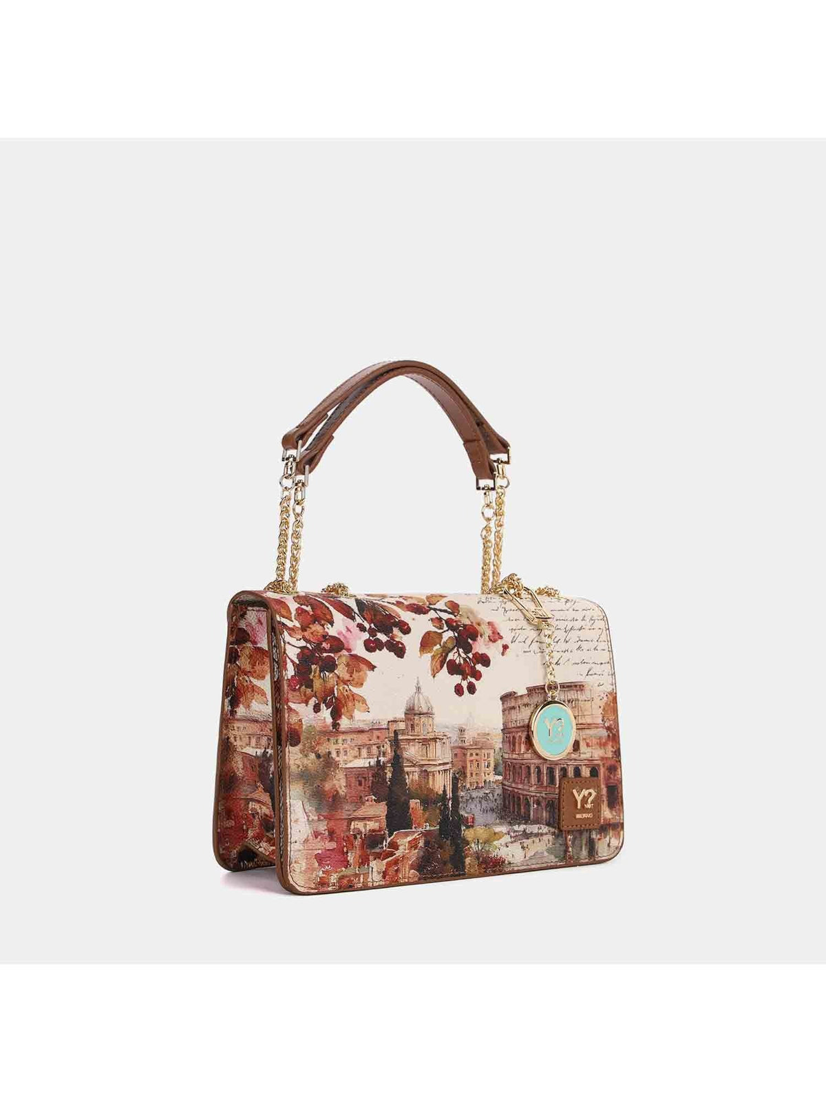 Y-not flap bag borsa da donna taupe