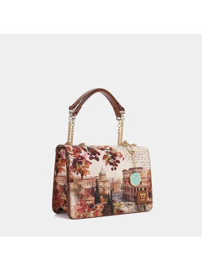 Y-not flap bag borsa da donna taupe