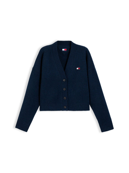 Tommy jeans fluffy maglia da donna blu