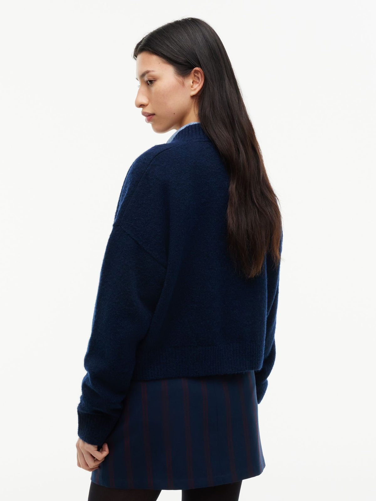 Tommy jeans fluffy maglia da donna blu