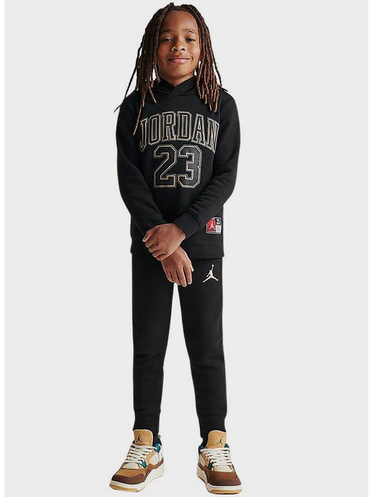 Jordan b. tuta fl da bambino/a nero oro
