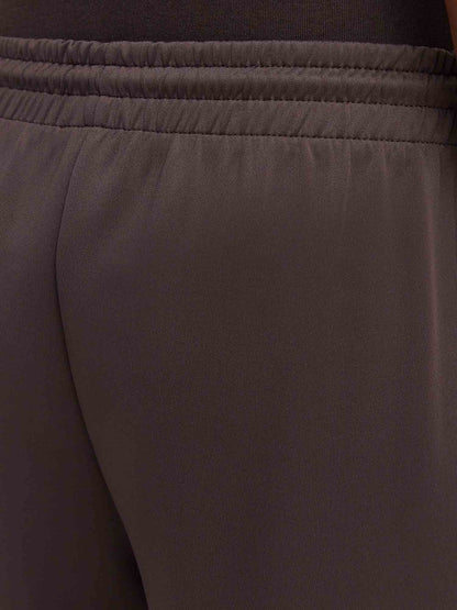 Guess hoshi straight pantalone da donna marrone