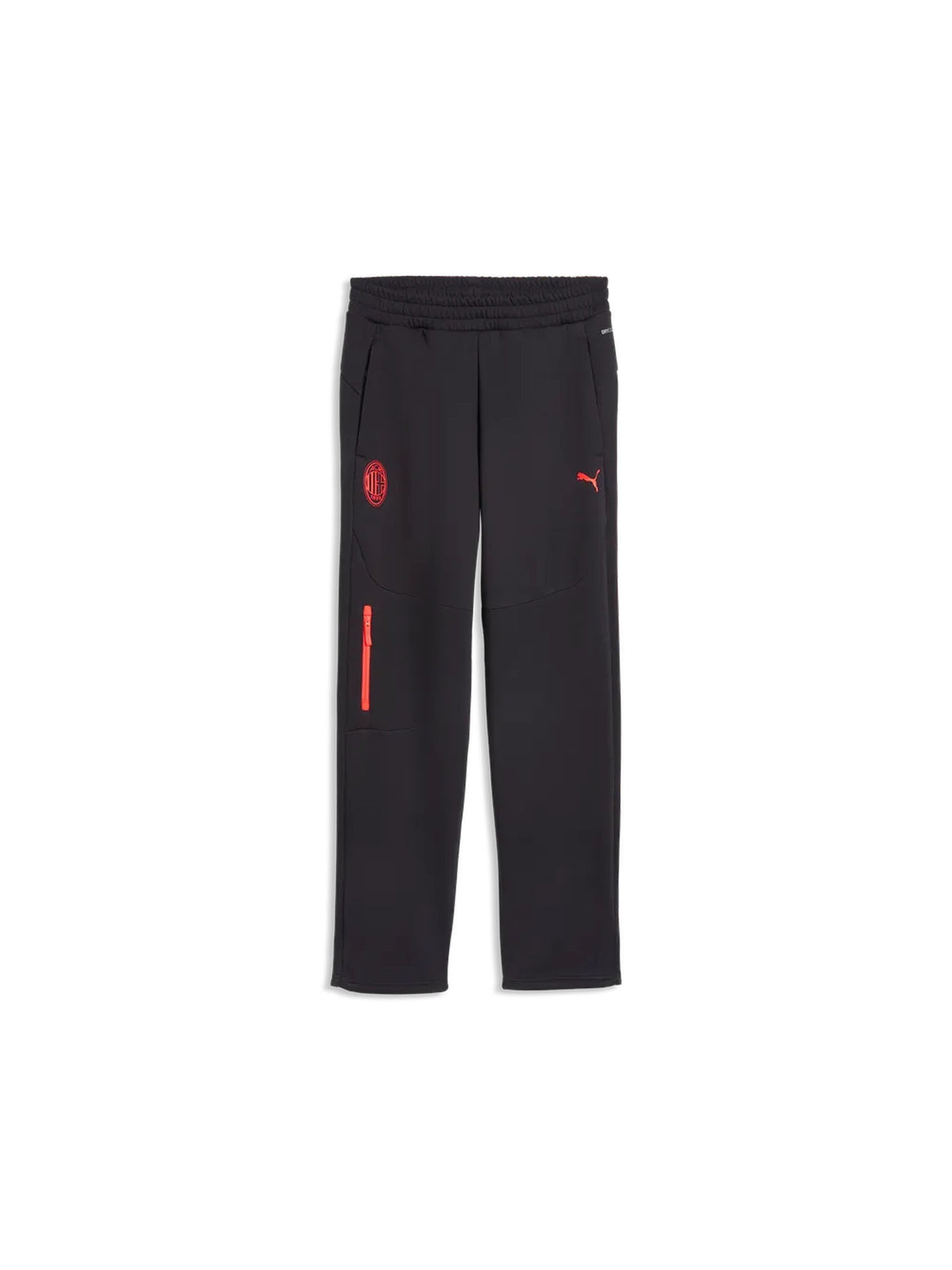 Milan pantalone home calcio da uomo nero rosso