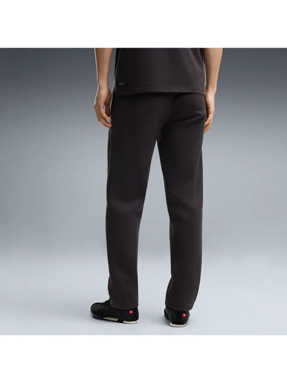 Milan pantalone home calcio da uomo nero rosso