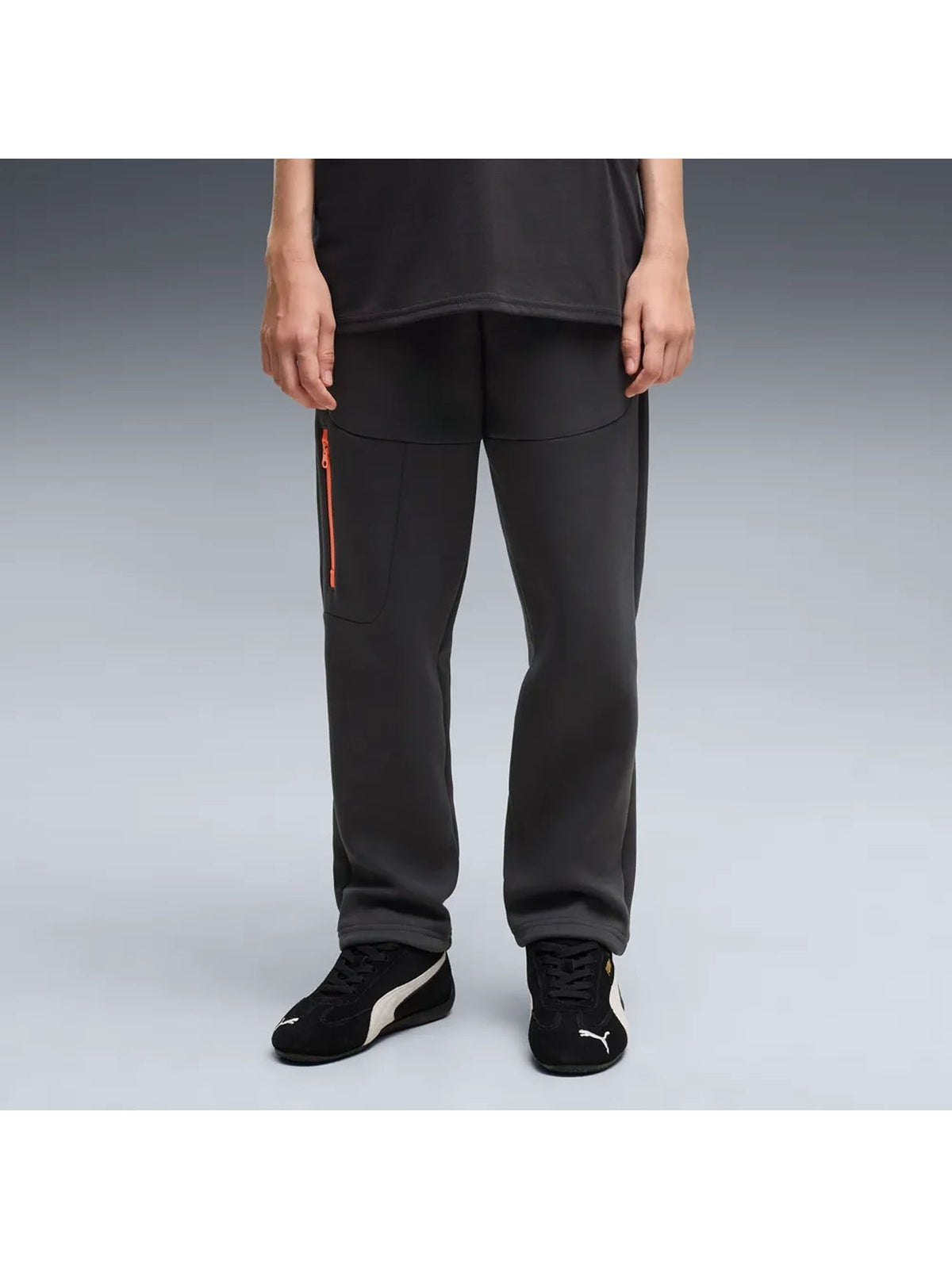 Milan pantal.home jr pantalone calcio da bambino/a nero rosso