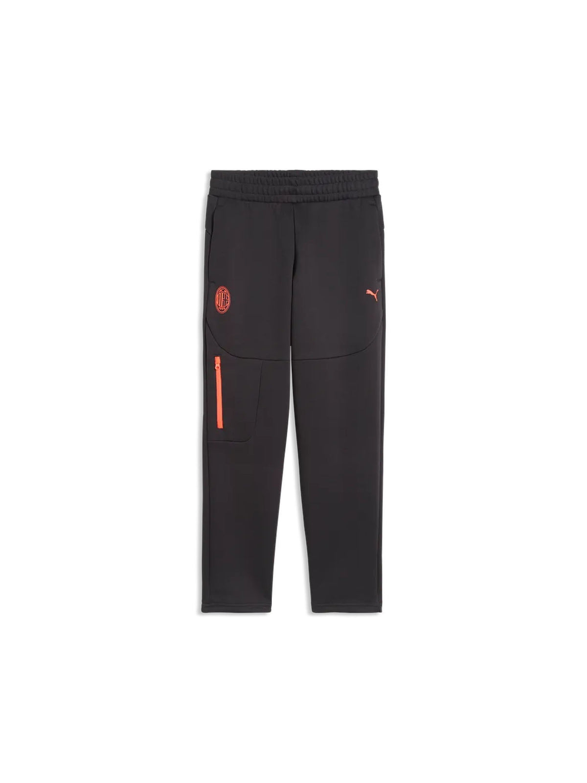Milan pantal.home jr pantalone calcio da bambino/a nero rosso