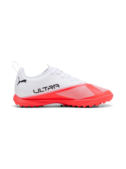 Puma play tt scarpa calcetto da bambino/a bianco-arancio