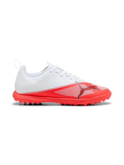 Puma play tt scarpa calcetto da bambino/a bianco-arancio
