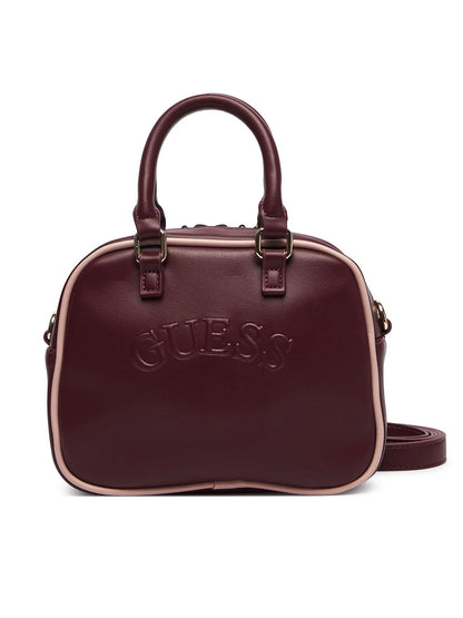 Guess mini crossbody borsa da donna bordeaux