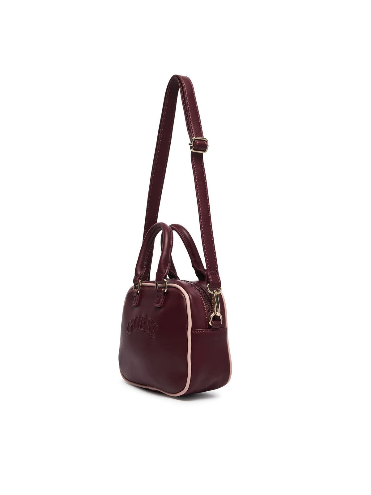 Guess mini crossbody borsa da donna bordeaux