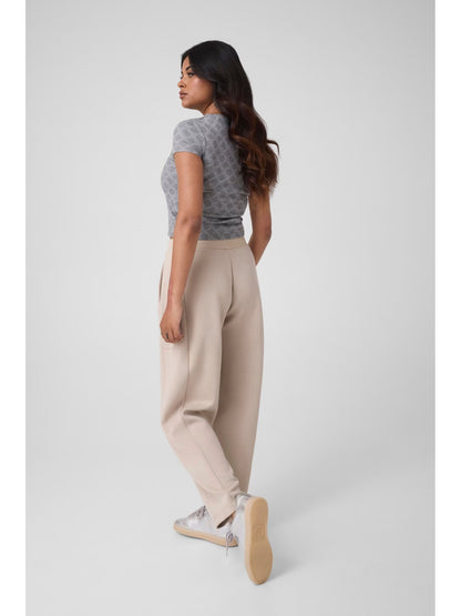 Guess brianna barrel pantalone da donna beige