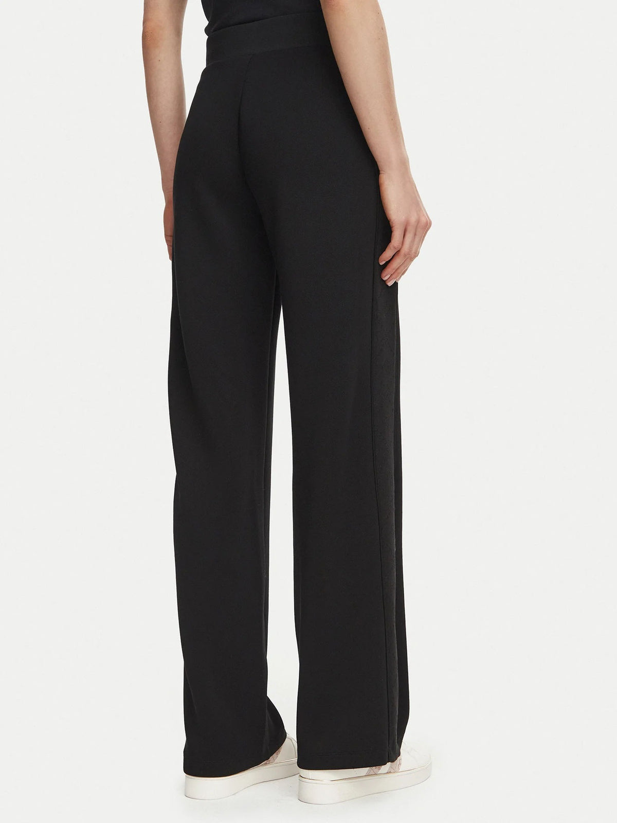 Guess elsa wide leg pantalone da donna nero