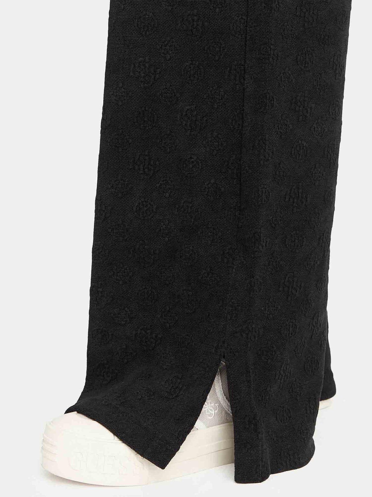 Guess laudomia wide pantalone da donna nero