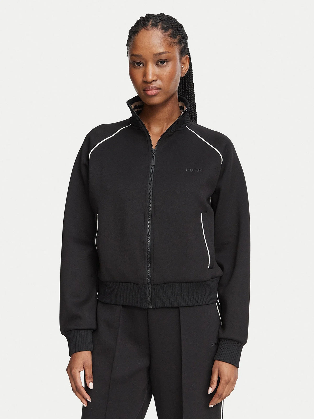 Guess sibilla fullzi felpa da donna nero