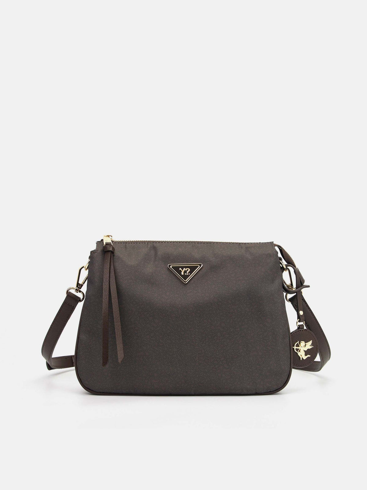 Y-not 3 compartment borsa da donna marrone