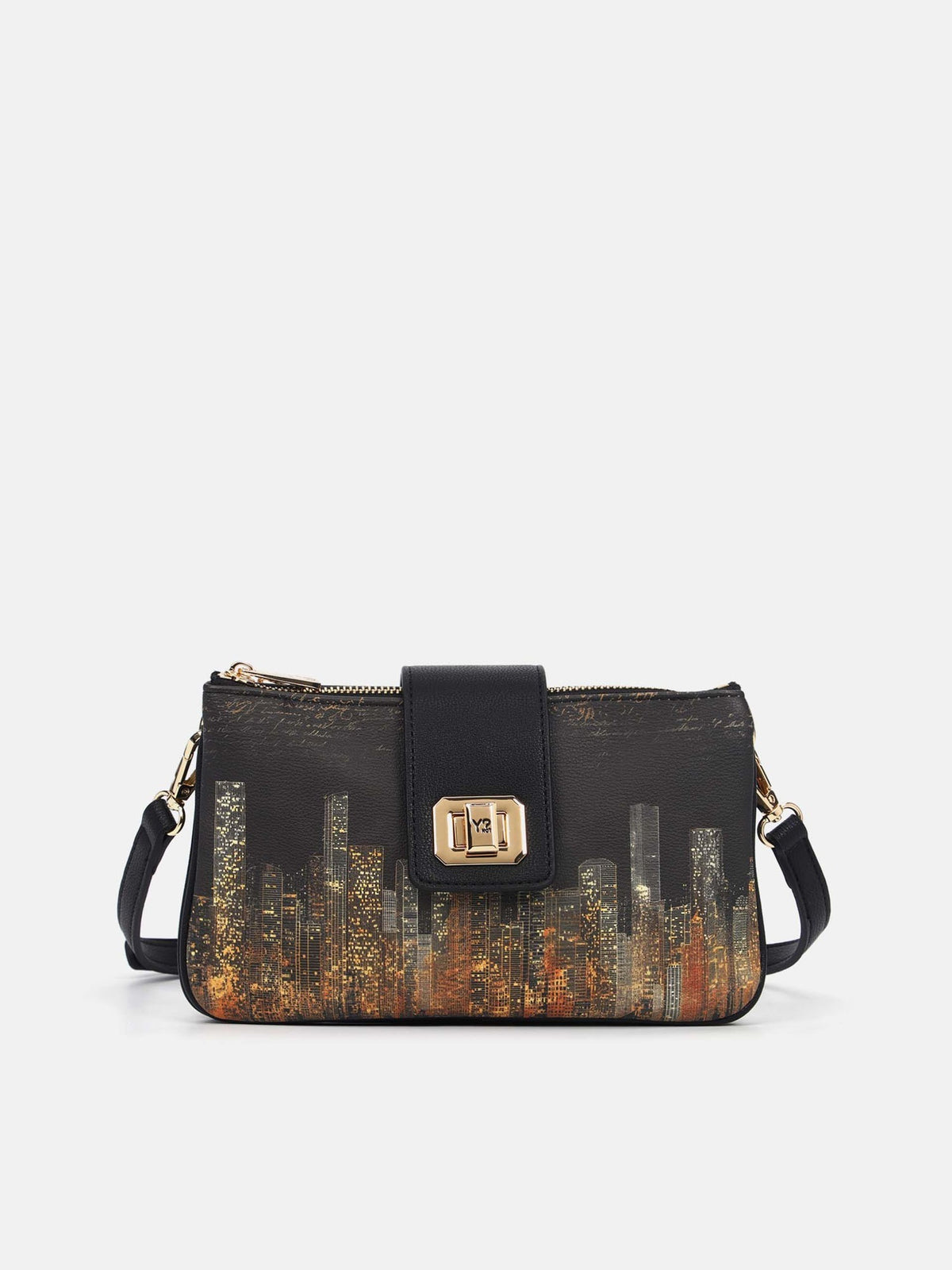 Y-not shoulder bag borsa da donna black
