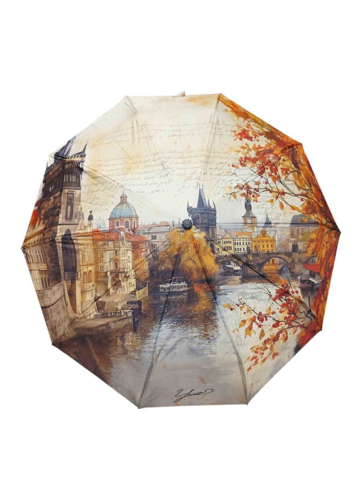 Y-not open close art ombrello da donna praga